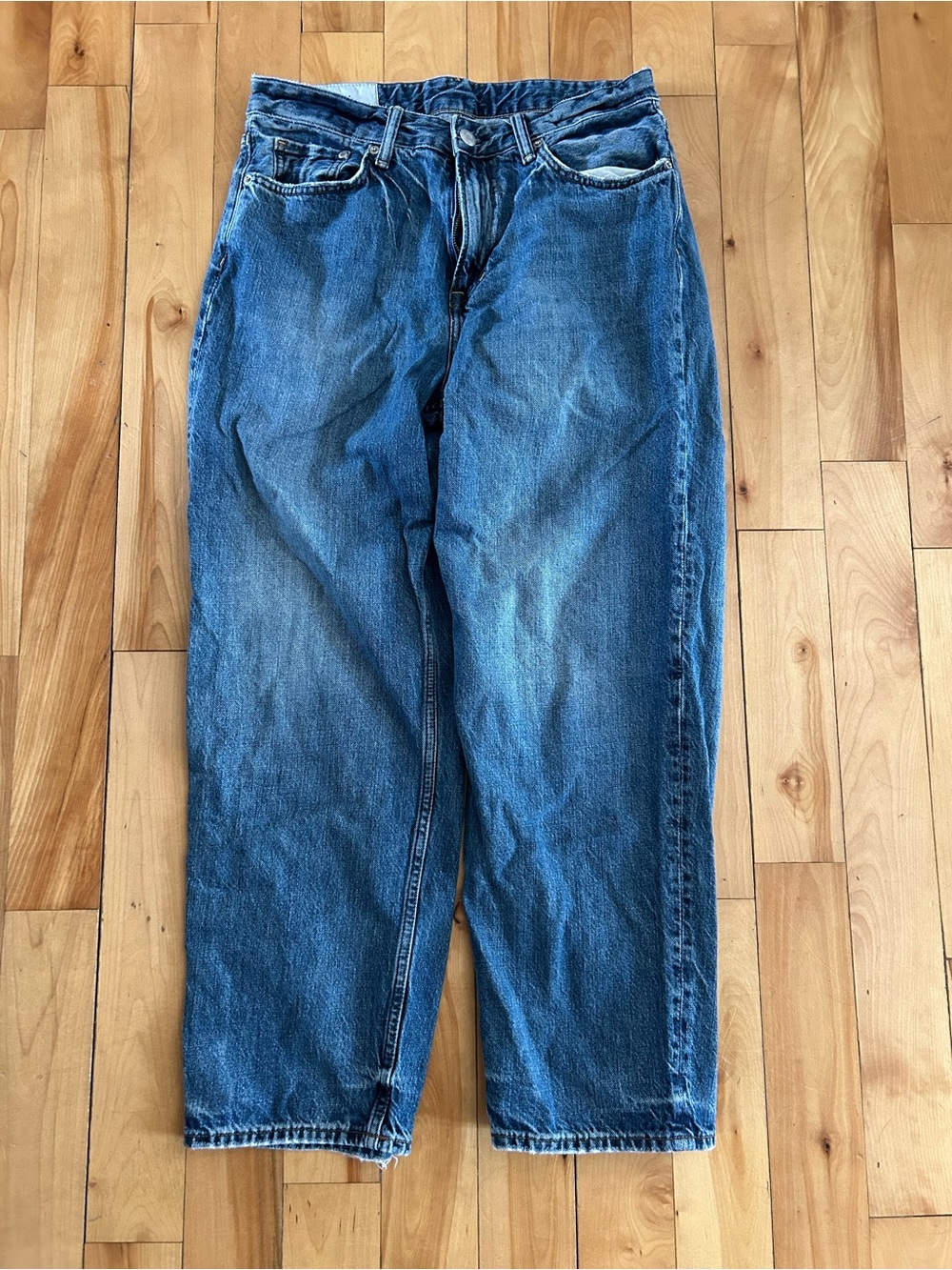 H&M Men's Relaxed Blue Denim Jeans